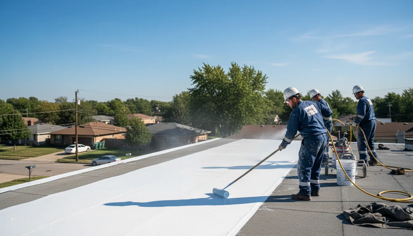 Commercial roof coating in Malverne, NY near me